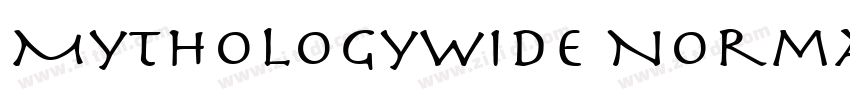 MythologyWide Normal字体转换